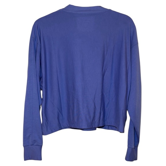 Under Armour Woman’s Rival Terry Oversized Crew Size XS in color Baja Blue - Picture 6 of 8